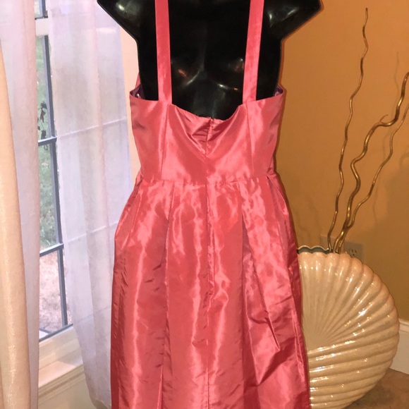 J Crew Pink SILK TAFFETA HALTER SANGLÉ Size 6 - Picture 4 of 7